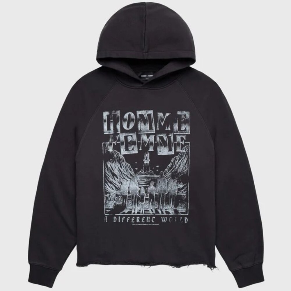 Homme + Femme "Takeoff" Hoodie - Black NWT Small